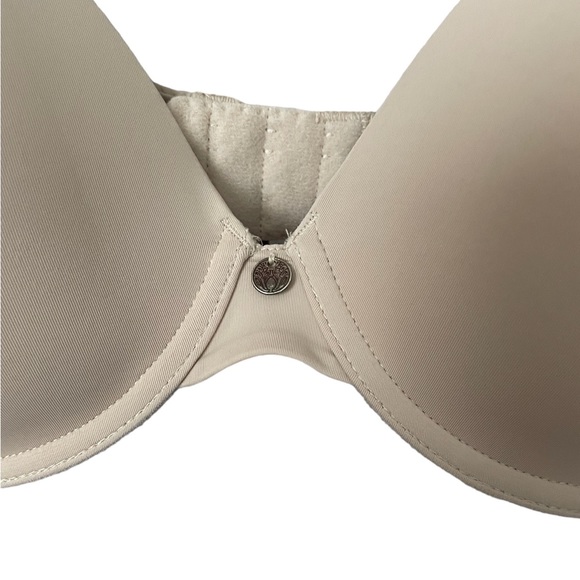 Natori BUNDLE Pure Luxe Underwire T-Shirt Bra Tan and Burgundy EUC Size 32D - Picture 8 of 16